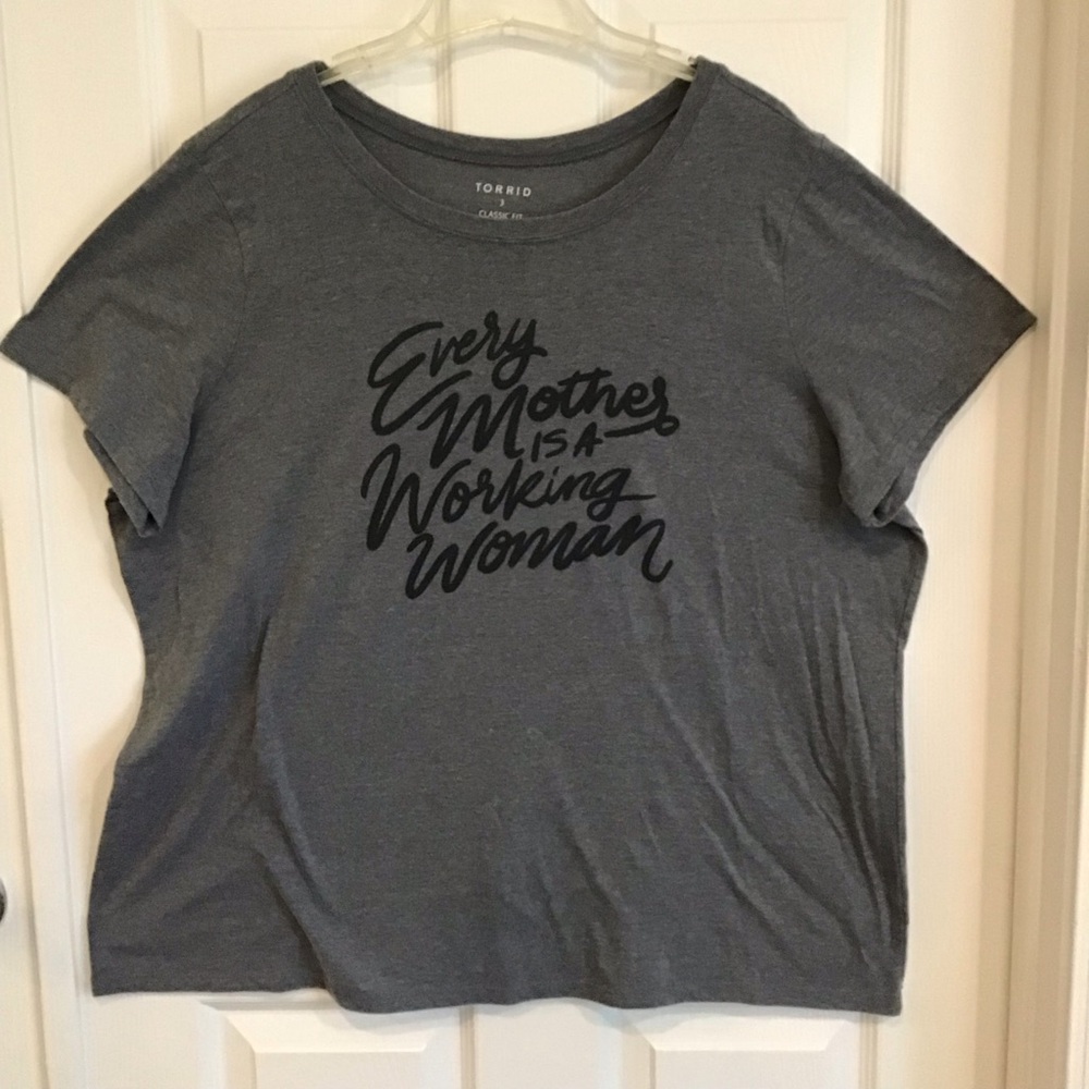 Torrid gray t-shirt, Size 3